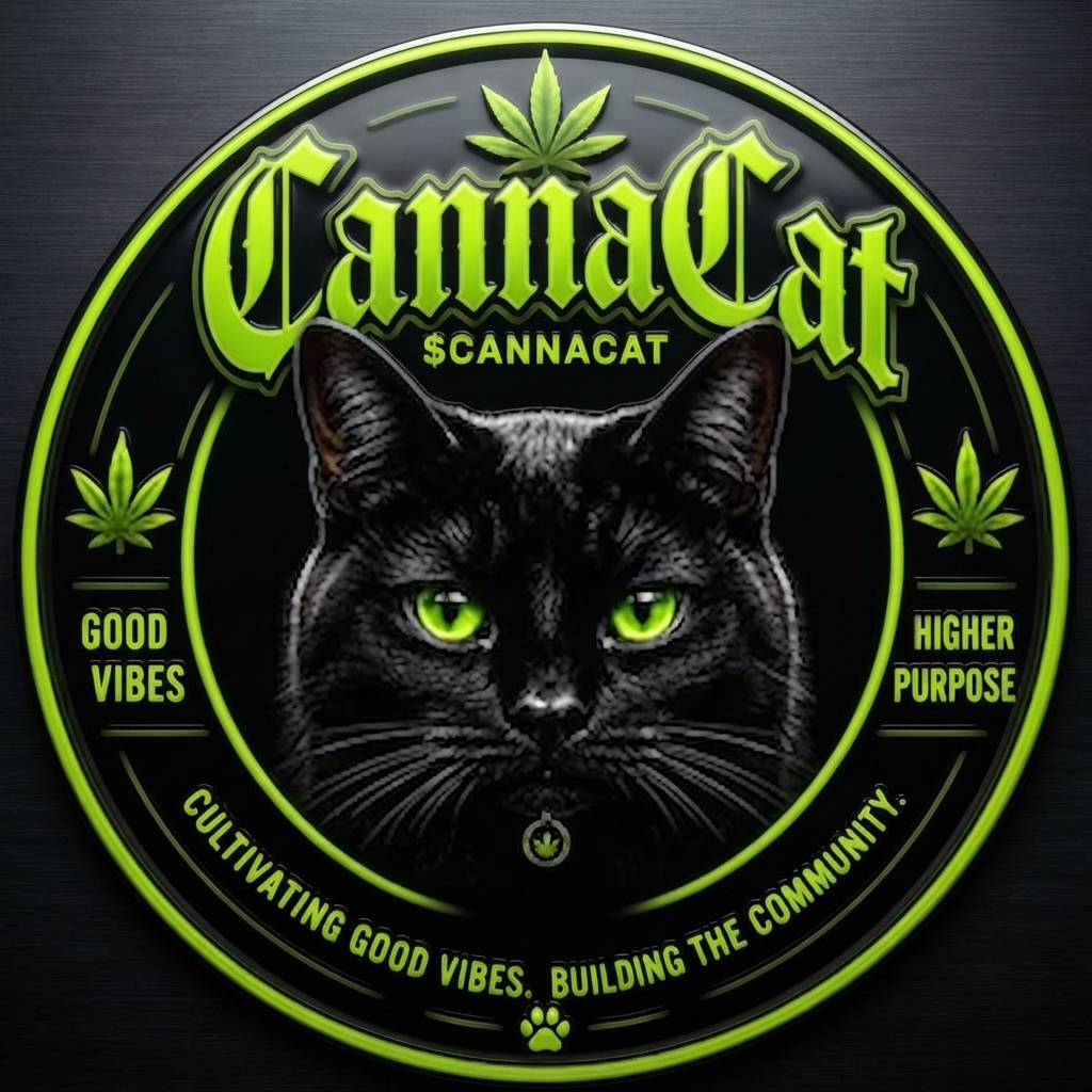 CannaCat $CANNACAT — Cultivating Good Vibes. Building the Community.