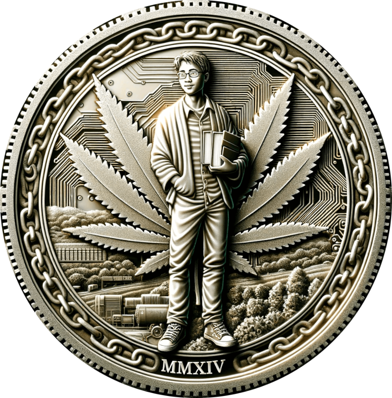 Smoke by Cannacoin hybrid blockchain logo for cannabis commerce